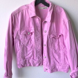 Pink jean jacket